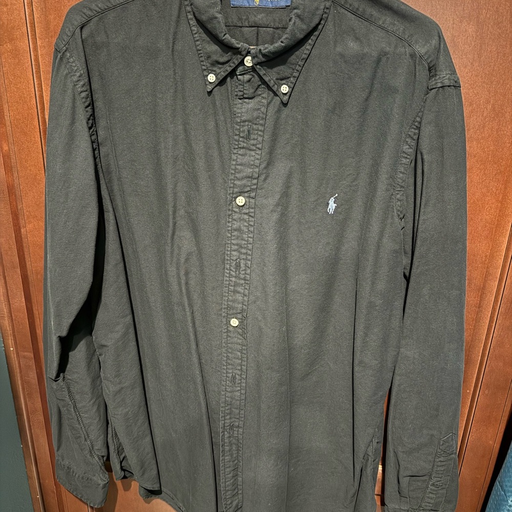 Ralph Lauren Polo Black Casual Button-Down Shirt